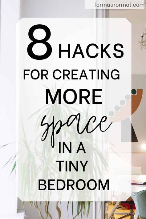 Hacks For Small Bedrooms, Small Bedroom Hacks, Clever Organization, Little Spaces, Organization Hacks Bedroom, Small Room Organization, Small Bedroom Organization, Small Bedroom Layout, Room Organization Bedroom