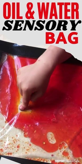 Wet Sensory Ideas, Red Sensory Activities, Science Sensory For Toddlers, No Mess Sensory Play, Oil And Water Sensory Bag, Red Activities For Toddlers, Play Group Activities, Water Play For Toddlers, Sensory Play For Preschoolers