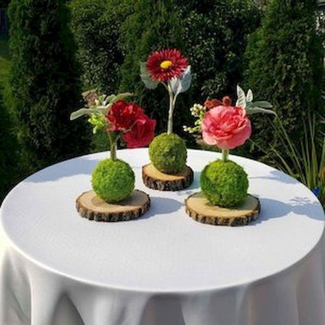 From birthdays to ‘just because,’ our custom flower arrangements deliver your message beautifully in Kansas City. Schedule a design appointment today! #CustomFlowerArrangements https://customflowerarrangementskansascity.com Moss Wedding Centerpiece, Moss Centerpiece Wedding, Wood Slice Centerpiece, Plant Business, Moss Centerpieces, Plant Centerpieces, Wildflower Wedding Theme, Moss Ball, Fairy Garden Party