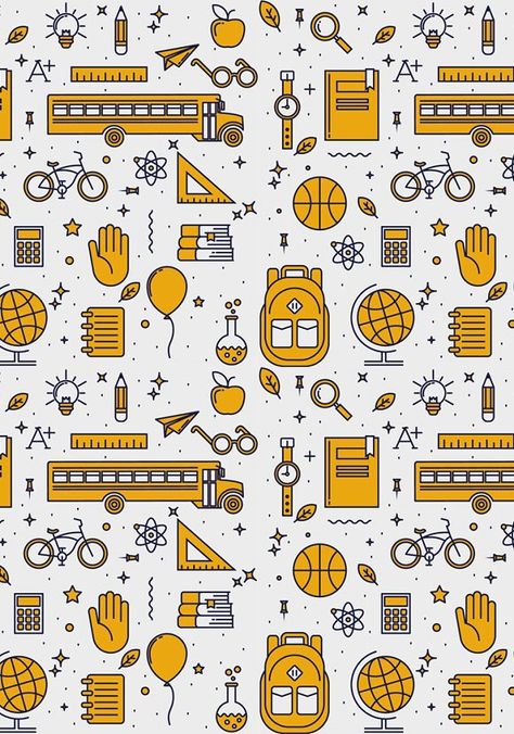 Back to School pattern School Theme Wallpaper, Teaching Aesthetic Wallpaper, School Astetic Wallpaper, Back To School Aesthetic Wallpaper, Back To School Wallpaper Backgrounds, School Wallpaper Backgrounds, School Background Design, Back To School Wallpaper Aesthetic, School Wallpaper Aesthetic