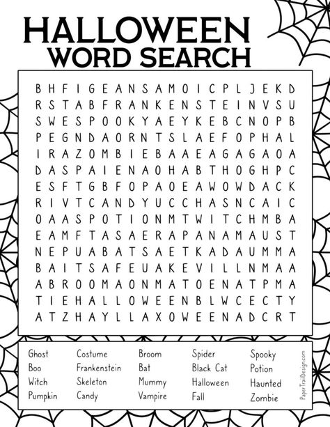 Fun Halloween activity for a Halloween party game. Printable Halloween game word search. Halloween Activities For 4th Grade, Halloween Word Search Printables, Halloween Literacy Activities, Disney Word Search, Halloween Activity Sheets, Dekorasi Halloween, Halloween Party Activities, Classroom Halloween Party, Disney Word