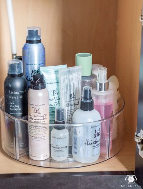 Bathroom Cabinet Organizer & Ideas Cabinet Organizer Ideas, Bathroom Cabinet Organizer, Easy Home Organization, Bathroom Organization Ideas, Hair Product Organization, Bathroom Counter Organization, Bathroom Drawer Organization, Bathroom Cabinet Organization, Organizer Ideas