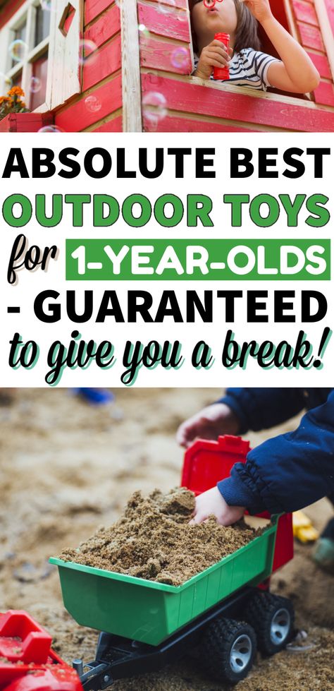 Outdoor Play For One Year Old, Outdoor Toys For One Year Old, Toddler Outdoor Play, Diy Outdoor Toys, Best Outdoor Toys, Camping Toys, Outdoor Hacks, Outdoor Play Space, 1 Year Baby