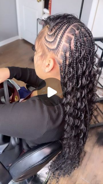 StylesByTay🌸 on Instagram: "NEW STYLE ALERT 🥰‼️  Link in bio 🥰 book under lemonade braids&knotless +boho+below butt length 🥰🥰  #braids #tampabraids #alt #atlbraider #stichbraids #lemonadebraids #video #fyp #reels" Lemonade Braids Hairstyles, Braids Knotless, Quick Braids, Lemonade Braids, Hoco Hair Ideas Curls, Hoco Hair Ideas Short, Hoco Hair Ideas Medium, Going Out Hairstyles, Braids With Curls