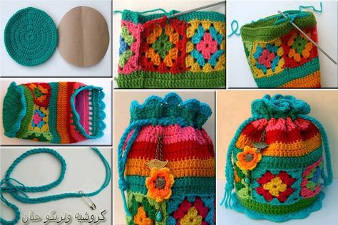 pattern Handmade Kids Bags, Knitting Bag Pattern, Confection Au Crochet, Crochet Shell Stitch, Free Crochet Bag, Chunky Knitting Patterns, Crochet Simple, Crochet Purse Patterns, Crochet Bag Pattern