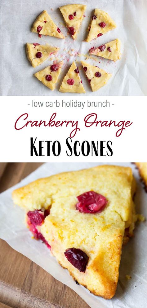 Keto Scones, Keto Cranberry, Orange Scones Recipe, Low Carb Christmas, Cranberry Orange Scones, Low Carb Holiday, Medicine Tips, Orange Scones, Low Carb Low Fat Recipes