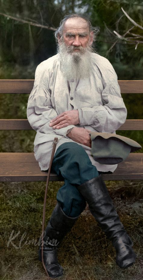 Leo Tolstoy | Лев Толстой Russian Writers, Colorized Photos, History Literature, Leo Tolstoy, Russian History, Writers And Poets, Imperial Russia, History Photos, Varanasi