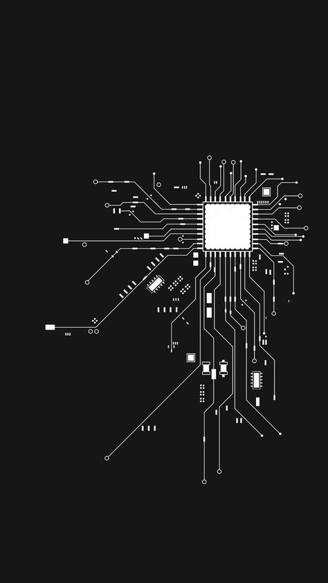 Minimalist Cyberpunk, Circuit Board Wallpaper, Wallpaper Iphone Galaxy, Tipografi 3d, Affiches D'art Déco, Circuit Board Design, Desain Buklet, Tech Art, 카드 디자인