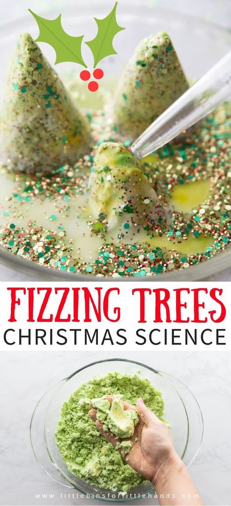 Baking Soda Science, Baking Soda Experiments, Christmas Tree Baking, Science Christmas, Christmas Science Activities, Christmas Science Experiments, Tree Activity, Holiday Stem, Winter Science