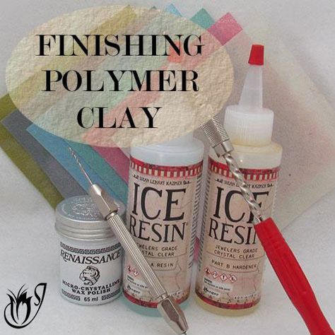 Click here to go to Polymer Clay Finishing Techniques and Resources Crea Fimo, Fimo Polymer Clay, Polymer Clay Jewelry Tutorials, Tanah Liat, Polymer Clay Tools, Polymer Clay Diy, Polymer Clay Jewelry Diy, Polymer Crafts, Polymer Clay Miniatures