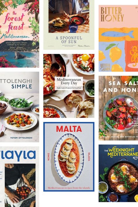 Mediterranean cookbook covers. Mediterranean Cookbook, Modern Mediterranean, The Mediterranean Diet, Feel Good Food, Yotam Ottolenghi, Mediterranean Food, Vegetarian Recipes Easy, Inspired Recipes, Mediterranean Diet