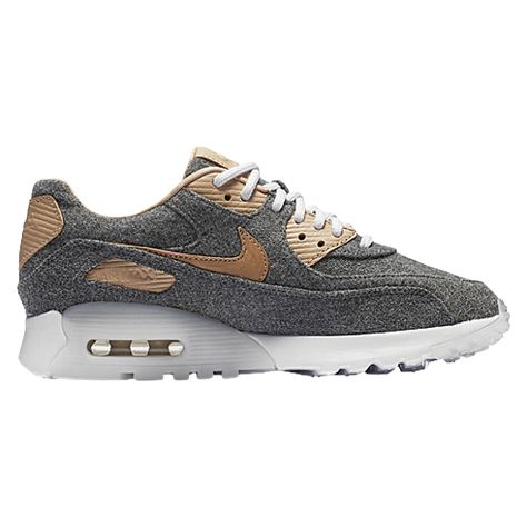 Gray Shoes Women, Classic Branding, Latest Sneakers, Grey Sneakers, Signature Look, Grey Shoes, Sneakers Blue, Grey Women, Nike Air Max 90