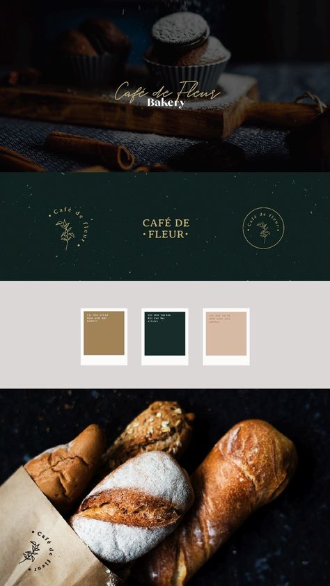 Bakery Branding Packaging, Bakery Moodboard, Bakery Branding Logo, Elegant Bakery, Shop Branding Design, Cozy Bakery, Bakery Branding Design, Pastry Logo, Rustic Bakery