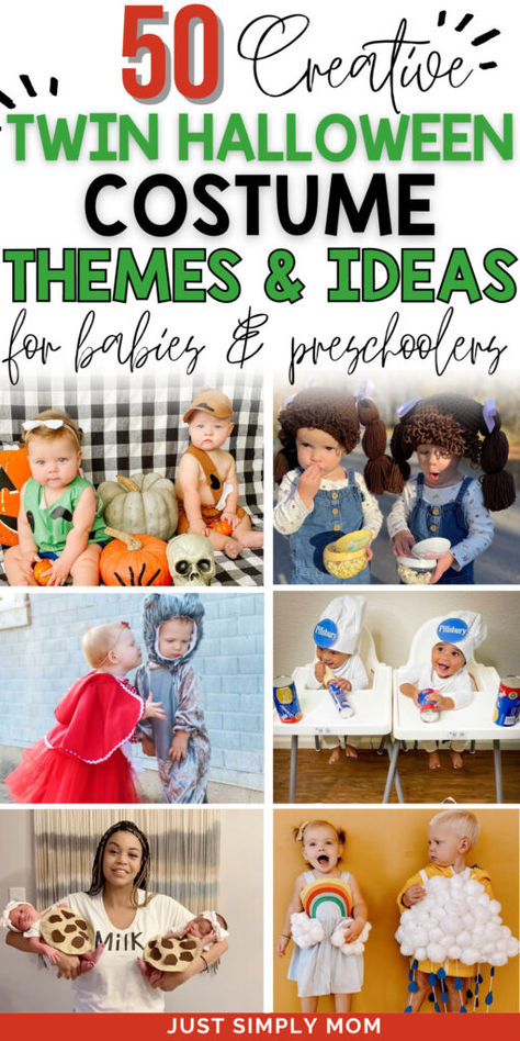 Are you searching for that perfect Twin Halloween Costume? Here are 50 of our favorite Costumes to choose from for your littles! Nicu Twin Halloween Costumes, Newborn Twin Costumes, Two Boys Costume Ideas, Twin Baby Boy Halloween Costumes, Twin Newborn Halloween Costumes, Twin Boy Halloween Costumes Baby, Sibling Boy Halloween Costumes, Twin Costume Ideas Baby, Halloween Costumes For Twins Boy Girl