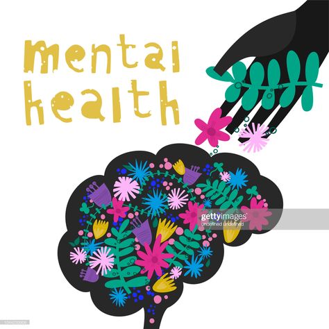 stock illustration : Mental health. Vector illustration Free Art Classes, Global Health Issues, Global Mental Health, Health Illustration, Global Health, Psychological Well Being, Mental Health Care, Mental Disorders, Mental Health Support