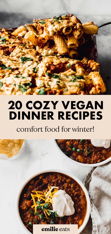 Winter Lunch Ideas Vegetarian, Cosy Vegetarian Recipes, Vegan Friday Night Dinner, Vegan Hot Meals, Easy Winter Vegetarian Meals, Rainy Day Vegan Meals, Vegan Weekend Dinner, Vegetarian Cozy Food, Vegan Dinner Fall Recipes