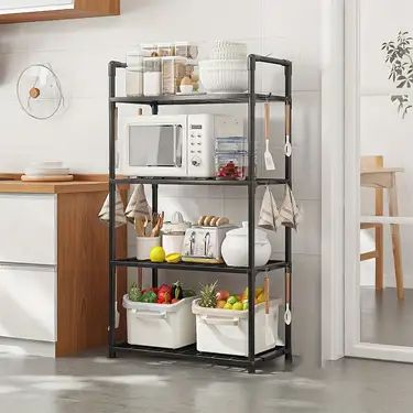 Microwave Storage, Organiser Cucina, Movable Storage, Stationary Storage, Kitchen Furniture Storage, Utility Shelves, Iron Storage, Freestanding Storage, Bathroom Storage Shelves