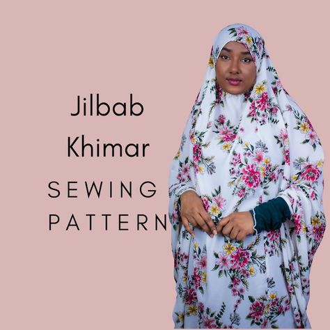 SaudiaSattaur - Etsy Pattern Hijab, Khimar Hijab, Abaya Pattern, Sewing Instructions, Clothes Sewing Patterns, Dress Sewing Patterns, Pdf Sewing Patterns, Sewing Dresses, Digital Pattern