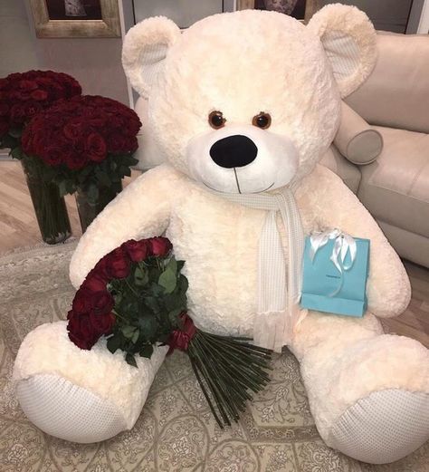 #love #flowers #luxury #rose #teddy #bear #relationship #cute #goals  https://weheartit.com/entry/325054419 Huge Teddy Bears, Cute Teddy Bear Pics, Teddy Girl, Big Teddy Bear, Teddy Bear Images, Big Teddy, Teddy Bear Wallpaper, Giant Teddy Bear, Teddy Bear Gifts