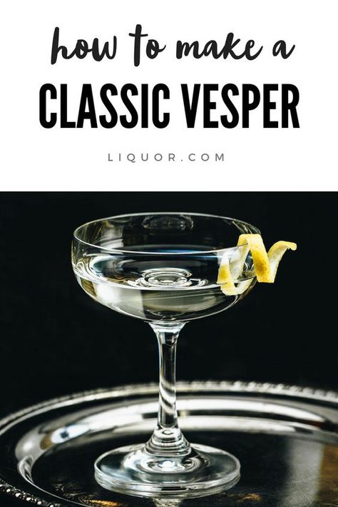 Vesper Martini, Classic Cocktail Recipes, Martini Recipes, Classic Cocktail, Casino Royale, Classic Cocktails, Cocktail Recipe, Cooking Dinner, Cocktail Drinks