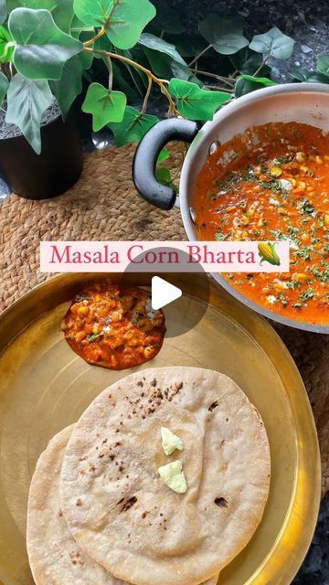 Dhruvi Jain on Instagram: "✨Savor the spice and sweetness of homemade Masala Corn Bharta🌽🌶️💝 Add a kick to your meal with this vibrant Masala Corn Bharta!  Have you ever tried experimenting food recipes with your loved ones😋❓Comment down and let me know💕  — Ingredients:  1 tbsp oil 1 inch cinnamon stick  1 bay leaf  1 black elaichi  4-5 cloves  3-4 Kashmiri chillies  1 cup tomato  4-5 almonds  Salt to taste  1 roasted corn  1 tbsp ghee  1/4 tsp jeera  1/4 cup capsicum  Salt to taste  2-3 tbsp fresh Malai  Kasuri Methi   Tip: Remove the whole masalas before blending & add water to adjust the consistency.   Serve with warm with roti, parathas or rice and enjoy💝😋  [corn, corn sabji, corn 🌽, sweet corn, masala corn, bharta, corn bharta, Punjabi sabji, Jain recipe, sabji recipe, food re Corn Masala Recipe, Jain Sabji Recipe, Punjabi Sabji Recipe, Corn Sabji Recipe, Jain Food Recipe Indian, Jain Food Recipe, Corn Recipes Indian, Indian Sabji, Homemade Masala