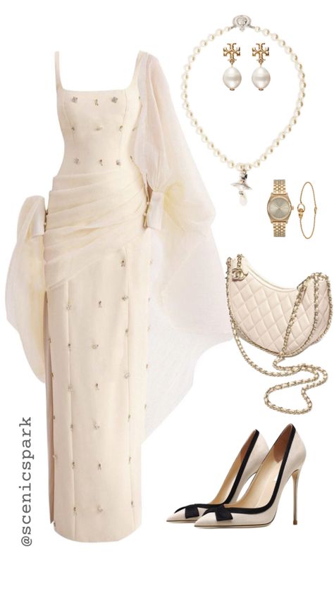 #elegance #outfit #fashion #gold #ootd #classy Rich Outfits Classy, Rich Women Outfits, Elegance Outfit, Ootd Classy, Rich Outfits, Modest Girly Outfits, Rich Clothes, Elegant Outfit Classy, Modest Dresses Casual