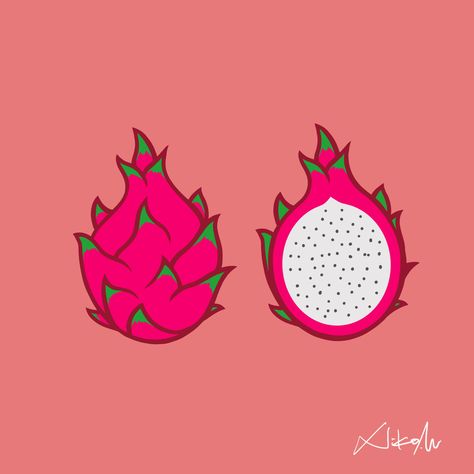 Dragon Fruit Digital Illustration You can start download here https://www.shutterstock.com/g/NicoleWu How To Draw Dragon Fruit, Dragon Fruit Character, Dragonfruit Sketch, Tropical Fruit Drawing, Dragon Fruit Painting, Dragon Fruit Tattoo, Fruit Drawing Cute, Dragon Fruit Cartoon, Dragon Fruit Wallpaper