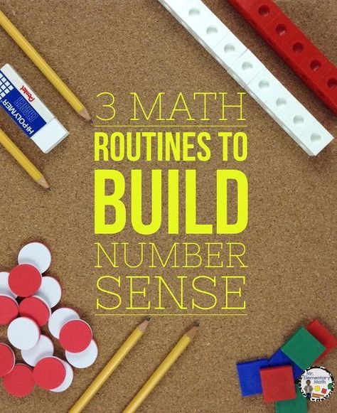 Discover 3 strategies that you can instantly use in your classroom to support number sense and place value. Math routines and ideas for primary and upper grades. Math Routines, Math Coach, Math Blocks, Math Number Sense, 3 Number, Math Intervention, Math Instruction, Fun Math Games, Math Strategies