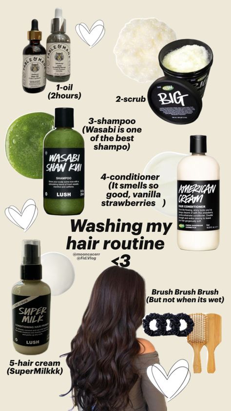 Hair routine For Shiny Hair, Strawberry Hair, Hair Routine, Clean Hair, Vanilla Cream, Hair Cream, Hair Routines, Shiny Hair, Hair Conditioner