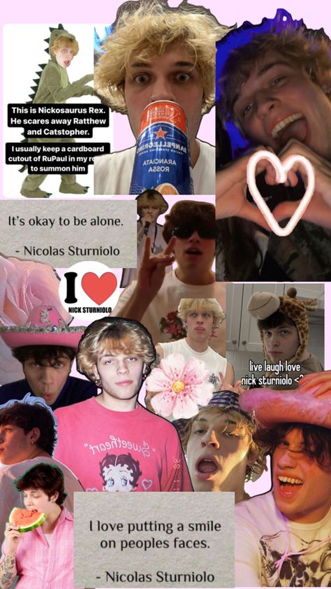 Made by me no reposts Creds to whoever made the dino of Nick Nick Sturniolo Wallpaper, Sturniolo Wallpaper, Triplet Babies, Nick Sturniolo, Cardboard Cutout, Perfect People, Getting Him Back, Most Beautiful People, Wallpaper Iphone Christmas