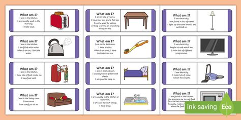 'What Am I?' Food-Themed Guessing Game Riddles for Kids Support Drawing, Guessing Games For Kids, Word Riddles, Riddles For Kids, Word Drawings, Picture Clues, Household Objects, Guess The Word, I Am Statements