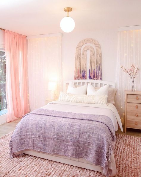 Girls Purple Bedroom Ideas, Bedroom Purple, Bedroom Makeovers, Mr Kate, Purple Bedrooms, Teen Bedrooms, Vlog Squad, Purple Rooms, Dekorasi Kamar Tidur