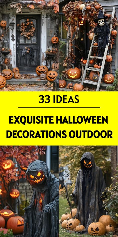 Craft an unforgettable halloween outdoor scene with decorations that blend horror and whimsy. Position grinning scarecrows, hang ghostly apparitions, and create a graveyard complete with fog. Offer 33 hairstyle choices for your undead creatures to keep things interesting. Use motion sensors to trigger spooky surprises. Scarecrow Halloween Decorations, Spooky Diy Halloween Decor Outdoor, Scarecrow Halloween Yard Decoration, Scary Outdoor Halloween Decor Front Yards, Spooky Ghost Pictures, Graveyard Halloween Yard Diy, Outdoor Halloween Decorations Scary, Spooky Outdoor Halloween Decorations, Spooky Diy Halloween Decor