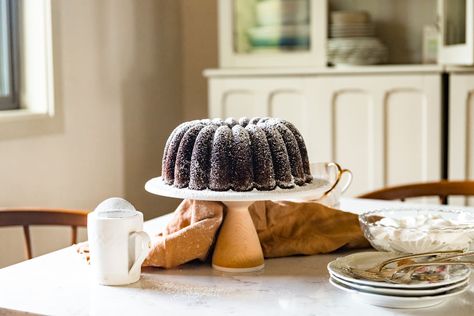 This chocolate Bundt cake is an elegant dessert that's also approachable enough for the everyday.  Let's bake this moist, rich, and downright squidgy cake Easy Vanilla Frosting, Chocolate Bundt, Joy The Baker, Mug Cakes, Chocolate Bundt Cake, Warm Cake, Elegant Desserts, Birthday Cake Recipe, Bundt Cakes Recipes