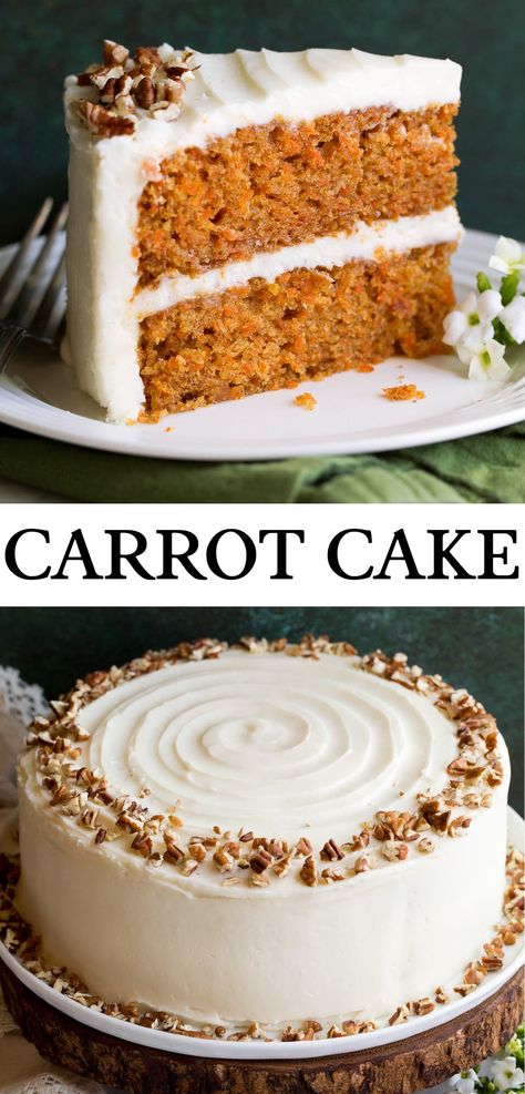 Carrot Cake Recipe Homemade, Best Carrot Cake Recipe, The Best Carrot Cake, Carrot Cake With Cream Cheese, Best Carrot Cake, Cake With Cream Cheese Frosting, Carrot Cake Recipe, With Cream Cheese Frosting, Cake With Cream Cheese