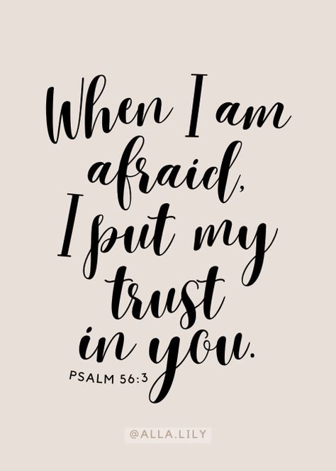 When I am afraid, I put my trust in you. - Psalm 56:3. 2024 year text of #jw Jehovah Witness Bible, Monthly Journaling, Psalms Quotes, Daily Text, Letter Writing Template, Pioneer School Gifts, Jehovah Witness Quotes, Text Gift, 2024 Year