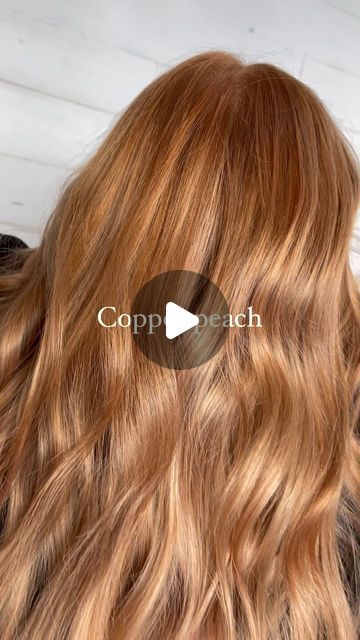 HAIR COLORIST LI,NY| Amber Todaro on Instagram: "Copper peach is such a beautiful shade for spring time !  I used Wella illumina 9/43 and copper peach opal essence! 🍑 • • • • • • Hair , copper hair , peach , spring hair , trends , hair formulas  #hair #peachhair #copperhair #hairstylist #redheadsdoitbetter" Ginger Hair Formula, Copper Peach Blonde Hair, Wella Copper Formula, Light Copper Hair With Blonde, Peach Copper Hair, Copper Hair Formula, Honey Copper Hair, Golden Copper Hair Color, Copper Peach Hair