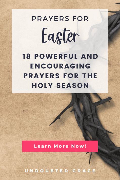 If you're looking for prayers to help you celebrate Easter, here are 18 powerful Easter prayers to get you started. #easter #resurrectionsunday #thecross Easter Meaning Jesus, Easter Prayer For Kids, Easter Prayers For Family, Easter Prayers For Family Dinner, Easter Prayers Quotes, Easter Meaning, Easter Prayer, Countdown Quotes, Easter Verses