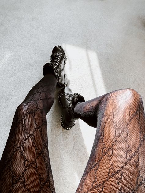 Black Gucci Tights, Gucci Tights, Designer Tights, Striped Tights, Black Fishnets, Fishnet Tights, Fishnet Stockings, Fashion Tights, Evening Outfits