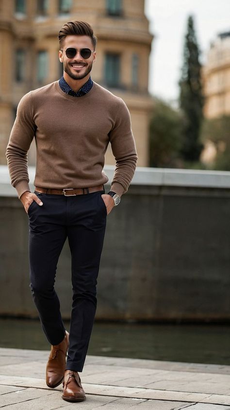 Men Fashion Work Outfits, Smartly Dressed Men, Men Winter Work Outfit, Guy Work Outfits, Good Looking Men Outfits, Casual Smart Outfit Men, Mens Winter Smart Casual Outfit, Winter Work Outfits For Men, Men's Smart Casual Style