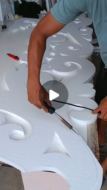 Stiropor Dekoracije, Thermocol Craft Decoration For Wall, Styrofoam Decorations, Thermocol Design, Thermocol Craft, Styrofoam Art, Foam Art, Cnc Woodworking, Foam Blocks