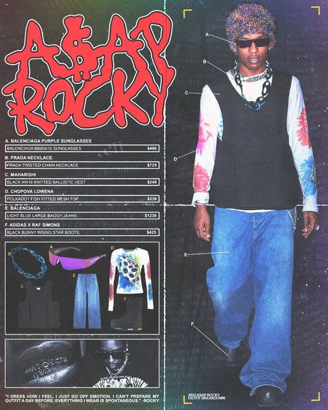 Asap Rocky Vintage, Asap Rocky, Fashion Photography Inspiration, Photoshoot Concept, Clothing Line, Oui Oui, New Classic, Vintage Poster, Graphic Design Posters