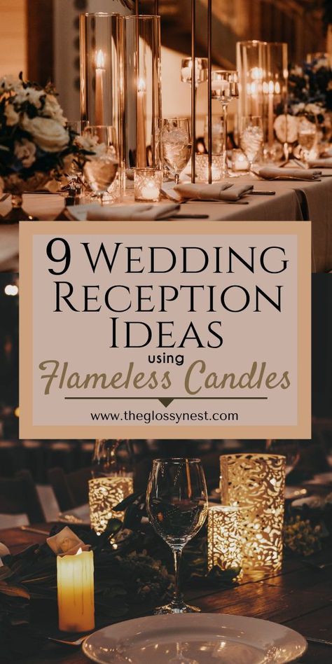 Fake Candles For Wedding, Candles In Jars Wedding, Flameless Candles Centerpieces, Quote Centerpieces Wedding, Flameless Centerpieces Wedding, Flameless Wedding Candles, Wedding Centerpieces Flameless Candles, Fairy Lights Wedding Centerpieces Vases, Led Candle Wedding Centerpieces