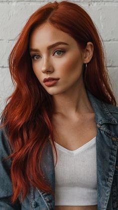 The rarest natural hair colour is red, which makes up only one to two percent of the global population. You commonly see these hair colours in western and northern areas of Europe, especially Scotland and Ireland.
#cherryredhair #redhairgoals #hairinspo #redhairdontcare #cherrybombhair #haircolorideas #redheadbeauty #vibrantredhair #boldhaircolor #redhairtrend Rarest Hair Color, Deep Auburn, Natural Hair Colour, Red Orange Hair, Vibrant Red Hair, Red Hair Trends, Intricate Hairstyles, Hair Science, Cherry Red Hair