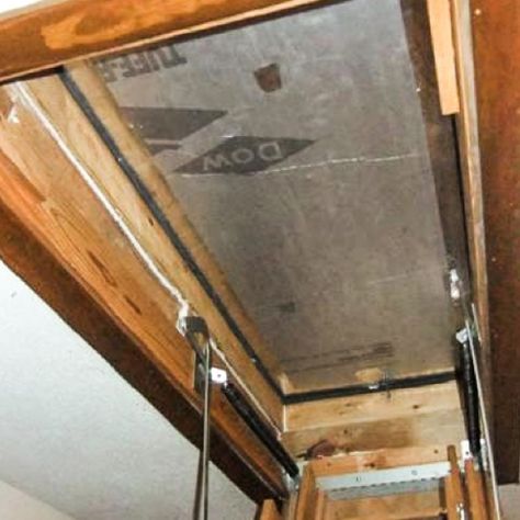 Attic Door Insulation, Attic Access Door, Attic Stair Insulation, Attic Door, Stairs Covering, Garage Attic, Attic Doors, Attic Ladder, Attic Closet