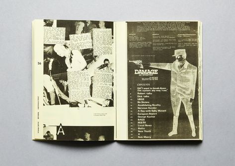 Zine "Punk zines 1970-90 phenomenon" | Behance Punk Zine, Waves Icon, Zine Design, Punk Design, Graphics Layout, Punk Scene, Design School, Book Layout, Indie Music