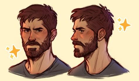 duckydrawsart: ✧ simple tips for how I draw... : Art Resources + Tutorials Male With Beard Drawing, Male Beard Drawing, Beard Guy Drawing, Drawing Man With Beard, Beard Man Character Design, Men With Beard Drawing, Beard Tutorial Drawing, Bearded Guy Drawing, Beard Art Reference