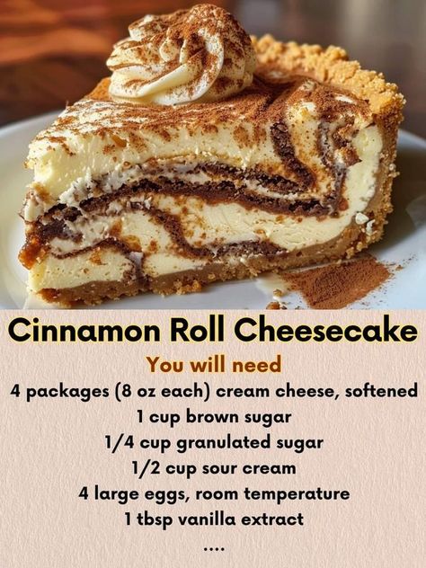 Cinnamon Roll Honey Bun Cheesecake, Honey Bun Cheesecake, Cinnamon Roll Cheesecake Recipes, Jacques Pepin Recipes, Kristin's Friends, Roll Cheesecake, Recipes Unique, Cinnamon Roll Cheesecake, Swirl Cheesecake