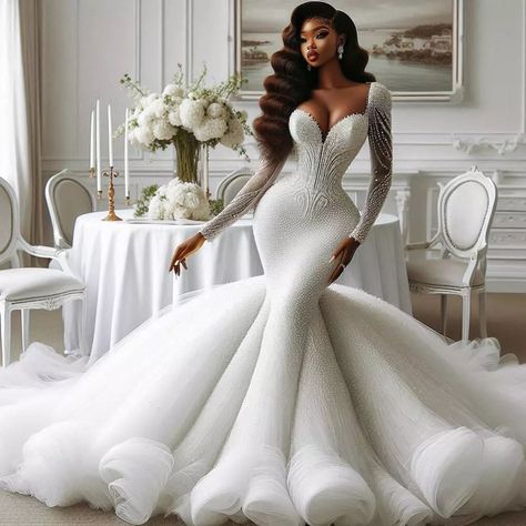 Nanice Weddings | Wedding dresses in Accra | Comment your favorite slide!!!! 😍 WHATSAPP US +233243622172 TO PROCESS YOUR ORDERS . . . . @weddingdresslookbook @weddingsonpoint… | Instagram Beyonce Wedding Dress, Hollywood Glam Wedding Dress, Glamorous Wedding Gowns, Long White Wedding Dress, Makeup Content, Unusual Wedding Dresses, African Bridal Dress, Glam Wedding Dress, Marriage Ideas