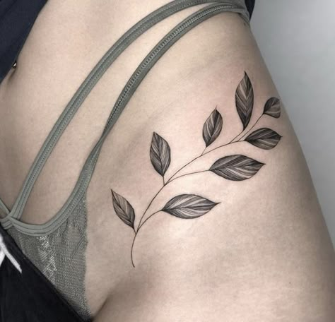 Vine Tattoos On Hip, Hip Tattoos Women Vines, Vines On Hip Tattoo, Leaves On Hip Tattoo, Leaves Tattoo Women, Hip Leaf Tattoo, Leaves Hip Tattoo, Hip Tattoo Leaves, Leaf Hip Tattoos Women